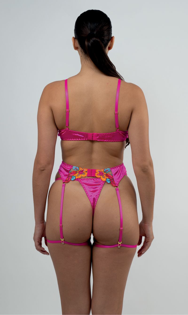 Carolina S/M - Conjunto completo fucsia