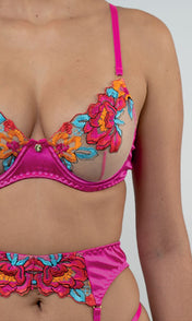 Carolina S/M - Conjunto completo fucsia