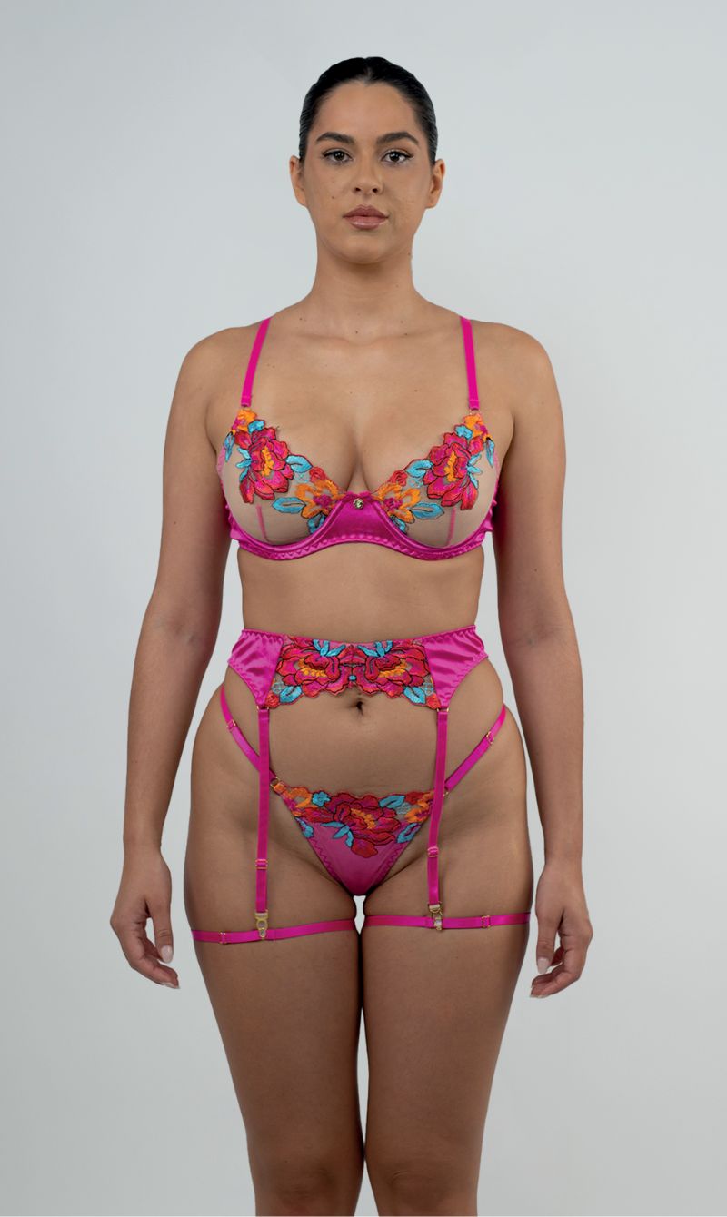 Carolina S/M - Conjunto completo fucsia