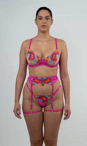 Carolina - Set completo fucsia