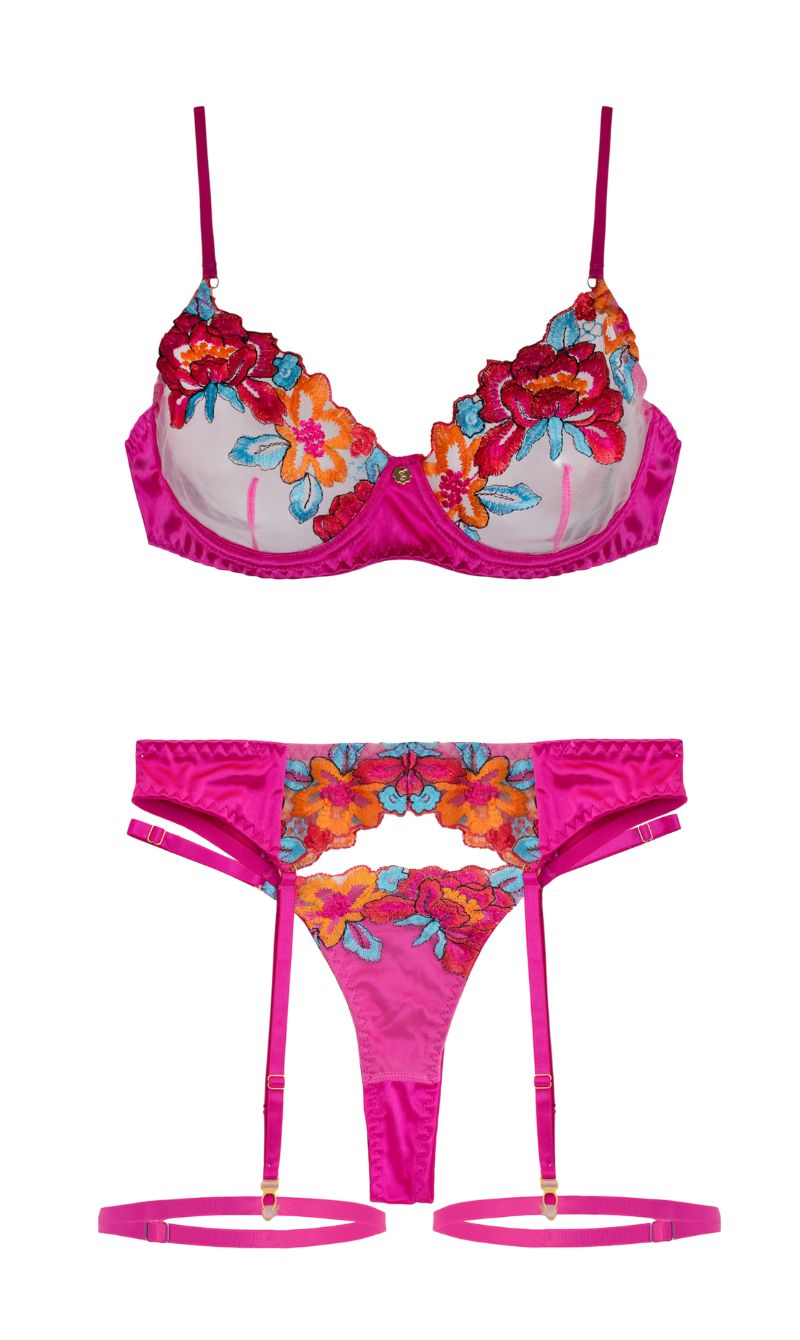 Carolina - Conjunto completo fucsia