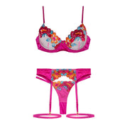 Carolina - Set completo fucsia