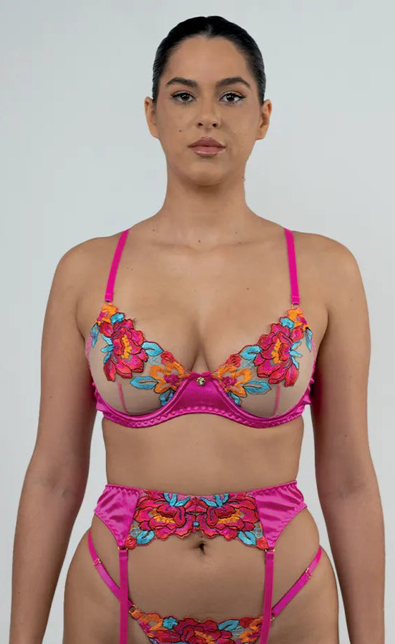 Carolina S/M - Conjunto completo fucsia